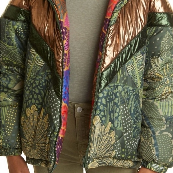 FARM Rio reversible jacket Cool Leopard green - Picture 5 of 16
